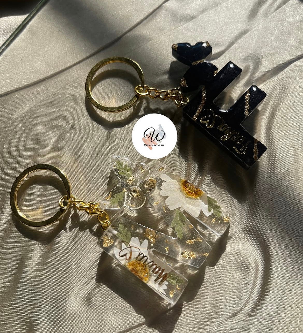 Alphabet Muse Keychain