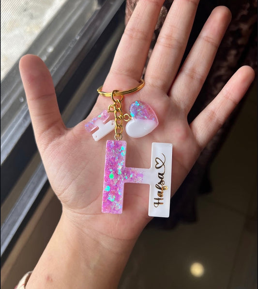 Initial Luxe Keychain