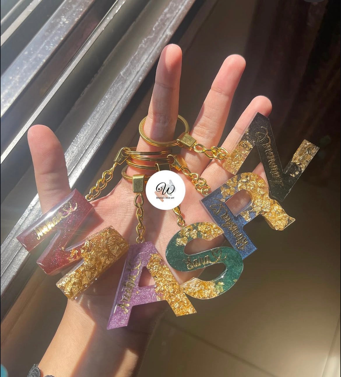 Alphabet Aura Keychain
