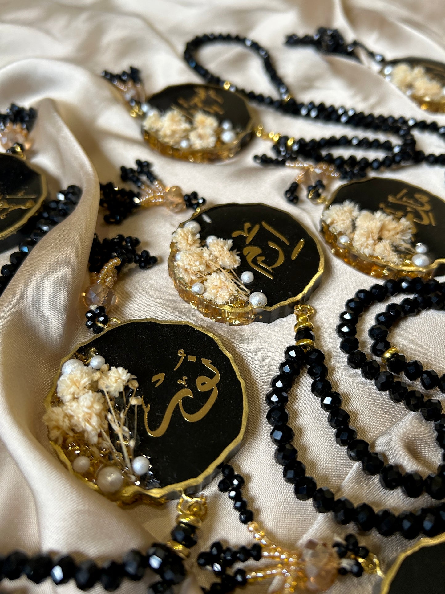 Noor-e-Zikr Resin Black Tasbeeh