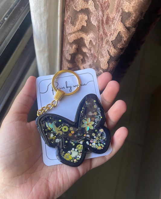 Honey Flutter Shaker Keychain