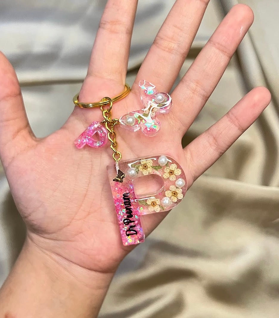 Bloom & Initial Keychain Collection