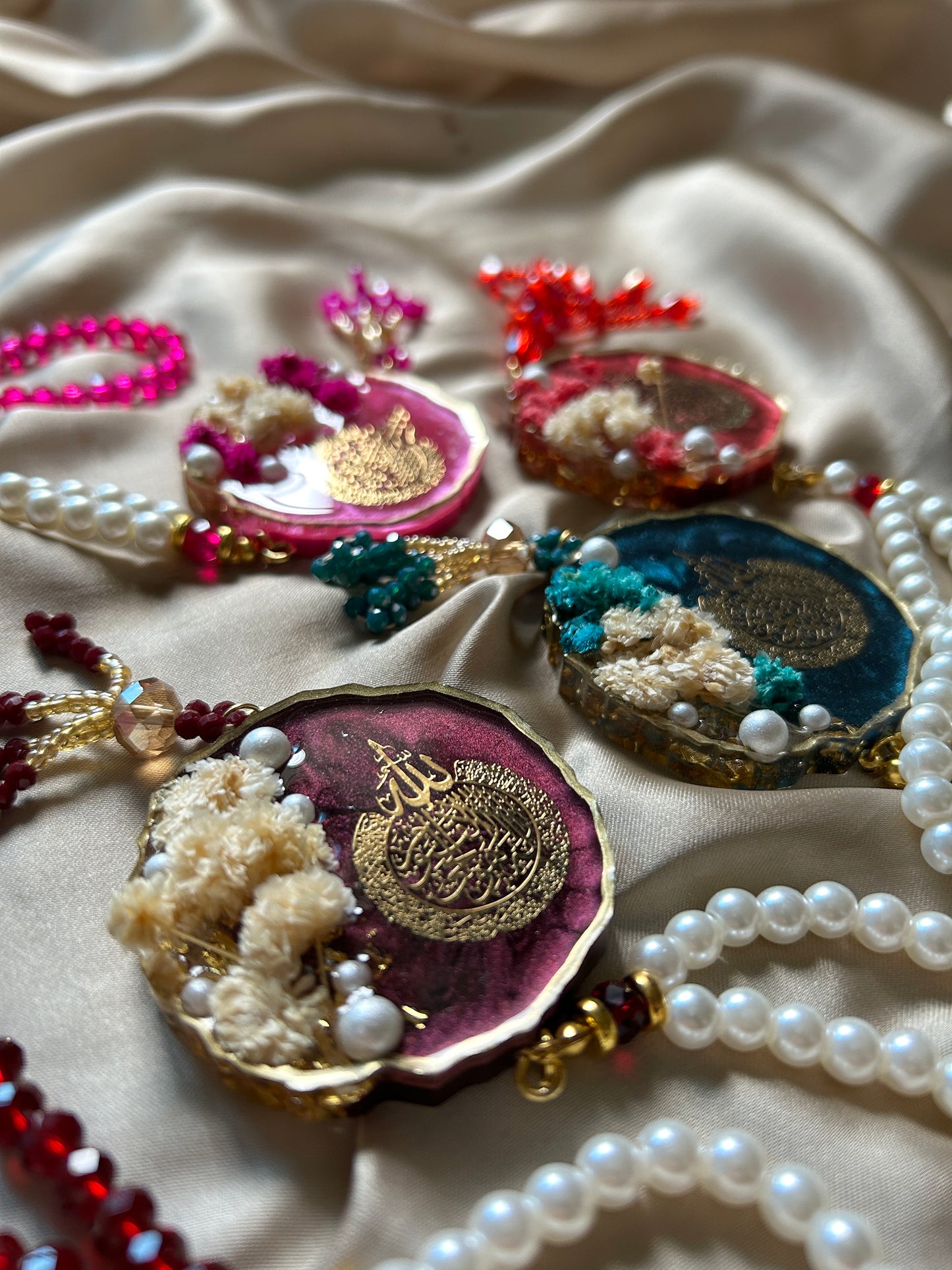 Resin Tasbeeh & Bookmark Gift Set