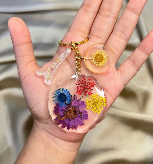 Bloom & Initial Keychain Collection