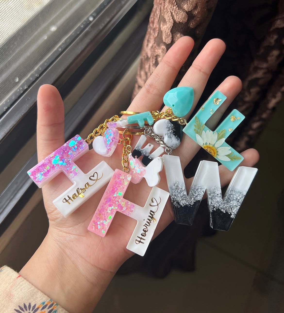 Initial Luxe Keychain