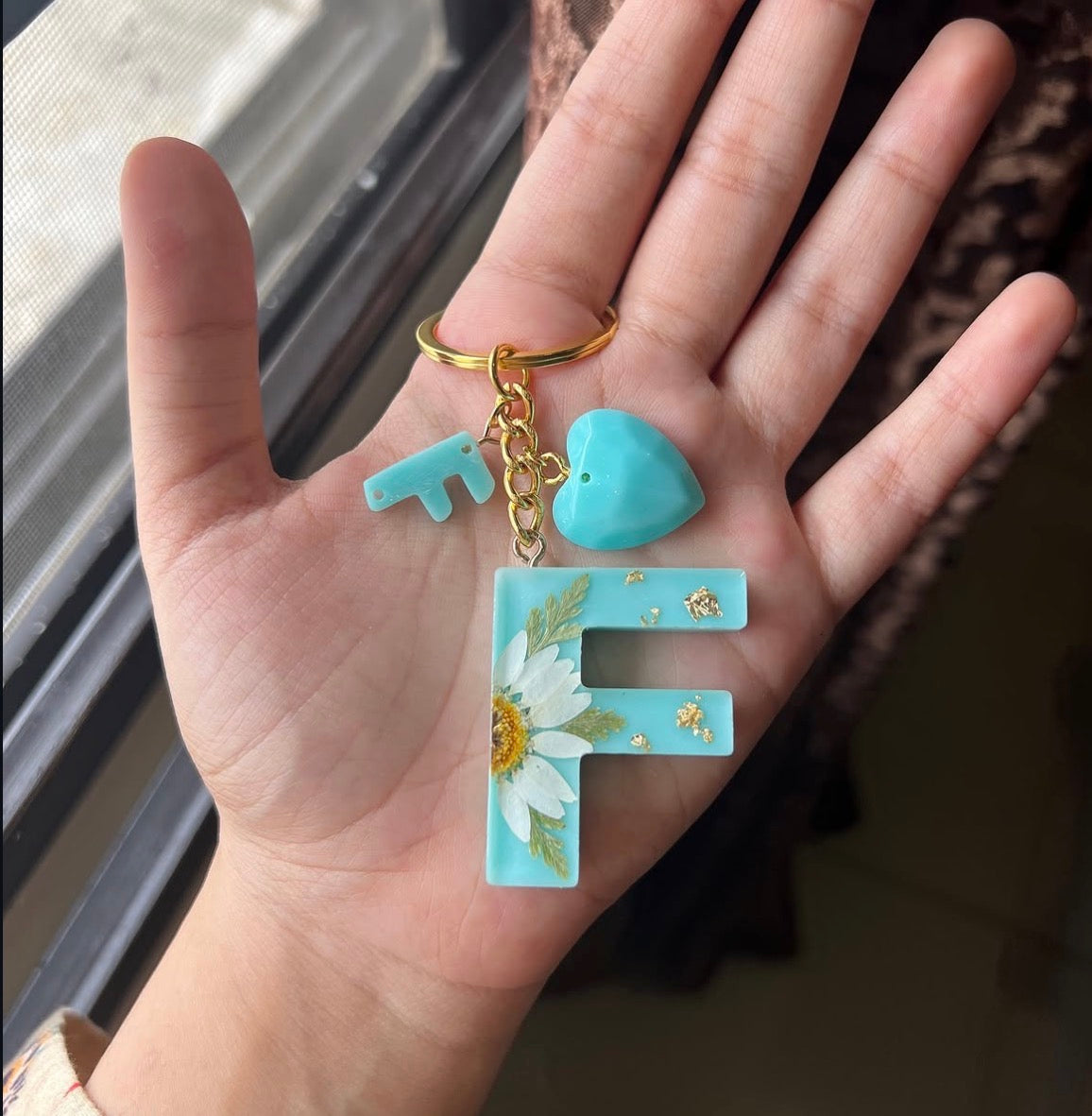 Initial Luxe Keychain