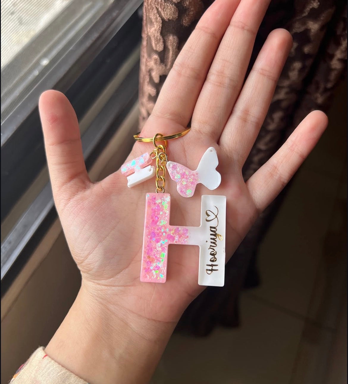 Initial Luxe Keychain