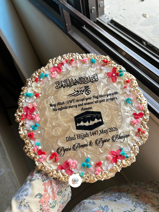 Crimson Noor Hajj Plaque